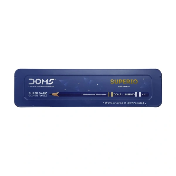 Doms Superio Super Dark  Eraser Pencil with Brush