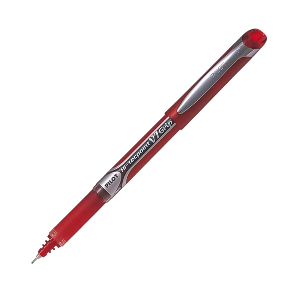 Pilot Hi Tecpoint V7 Grip Roller Ball Pen Red - 1 Piece, Red