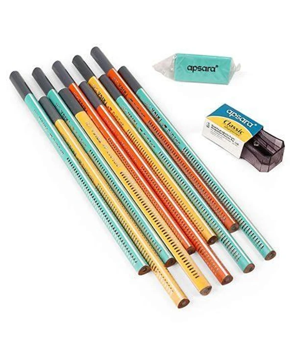 Apsara TRIGA extra dark pencils ( 10 Pcs. )