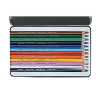 Doms Colour Pencil Flat Tin Pack 12 Shades - 