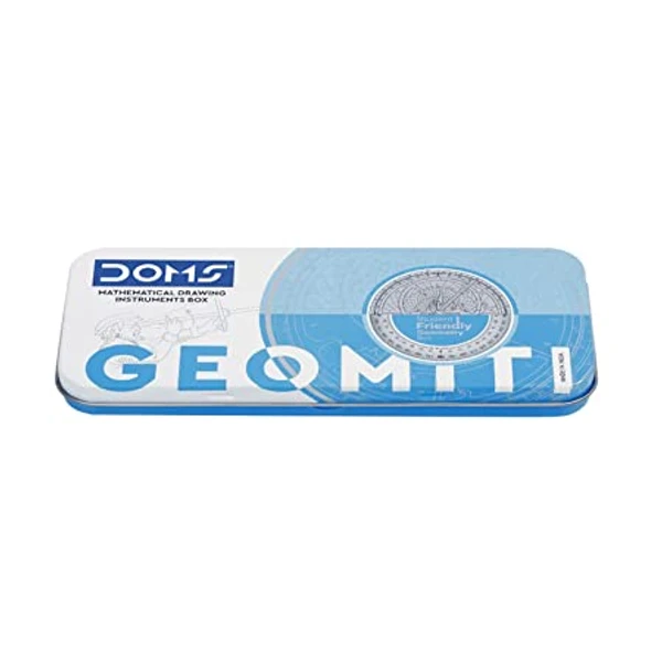 Doms Geomiti Geometry & Pencil Box Blue