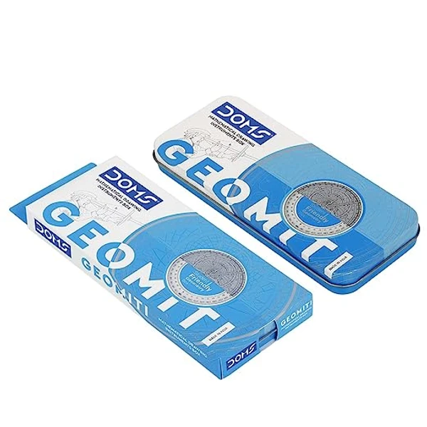 Doms Geomiti Geometry & Pencil Box Blue