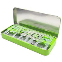 Doms Geomiti Mathematical Instrument Box & Geometry Box Green Colour