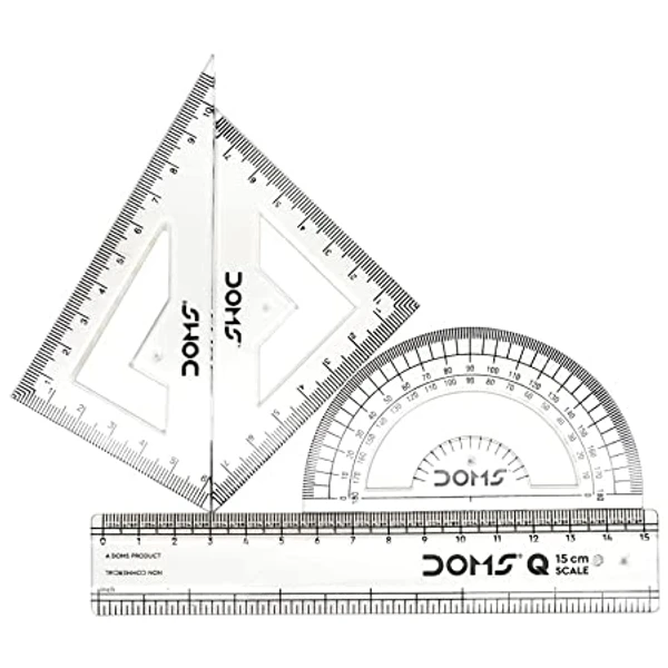 Doms Geomiti Geometry & Pencil Box Light Green Colour