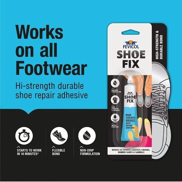 Fevicol Shoe Fix  Hight Durable Shoe & Footwear Repair Adhesive 20 Ml