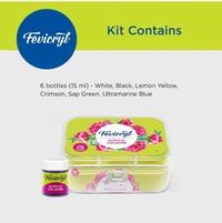 Fevicryl Acrylic Colour Lilac Kit  6 Shades  60ml - Pack of 1