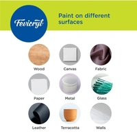 Fevicryl Acrylic Colour Lilac Kit  6 Shades  60ml - Pack of 1