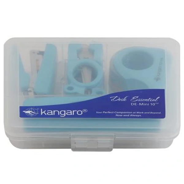 Kangaro DE-Mini-10 Blue Desk Essential Set