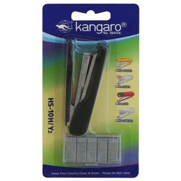 Kangaro HS-10H/Y2 Black Stapler with No 10 Staples