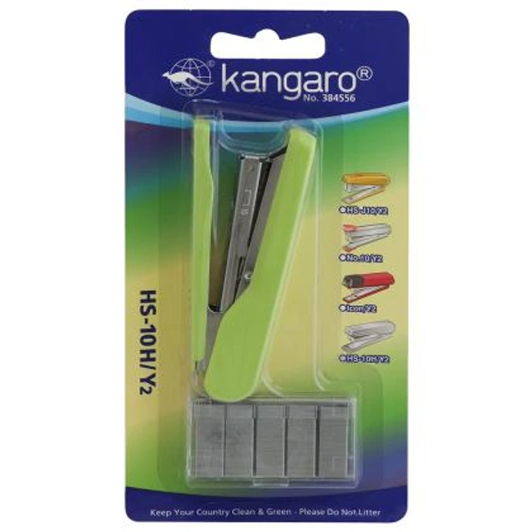 Kangaro HS-10H/Y2 Green Stapler with No 10 Staples