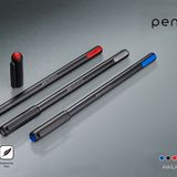 Linc Ball Pen  Pentonic  0.7 mm Tip  - 10 Pcs Packs, Red
