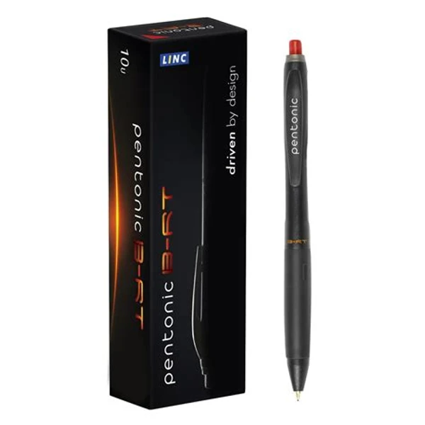 Linc Pentonic B RT Ball Pen  0.7 mm, Black Body, Red, Blue, Black Ink,  Pack of 30