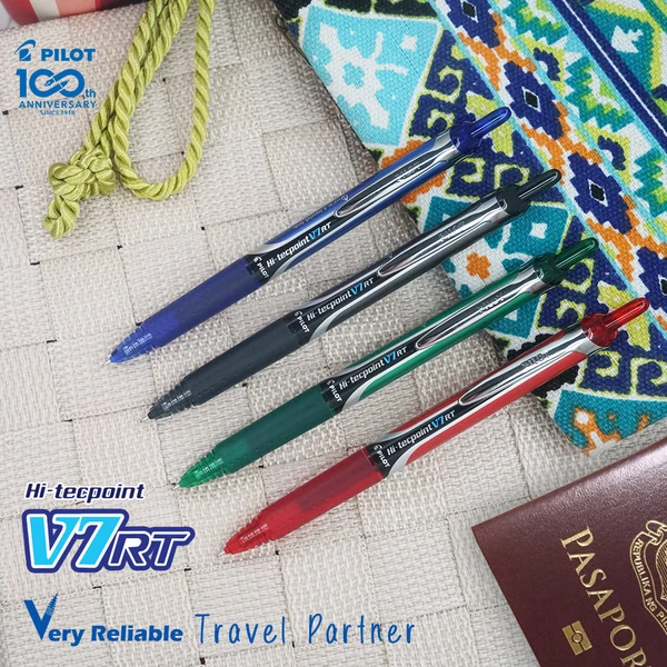 Pilot Hi-Tecpoint V7 RT Pen Blue  - 1 Pcs