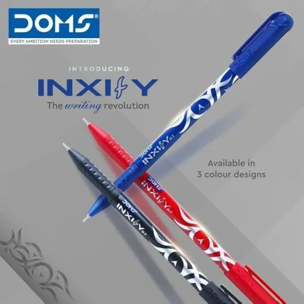 Doms Inxift Ball Pen - 5 Pieces, Red