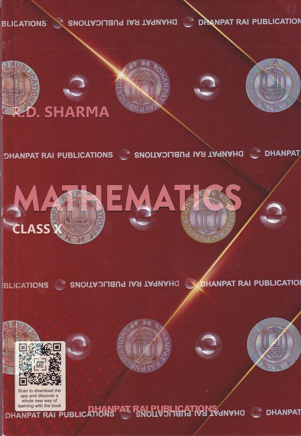 Dhanpat Rai  R D Sharma Mathematics with MCQ in Mathematics Class 10 - CBSE Examination 2023-2024