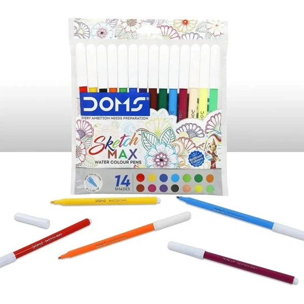 Doms Sketch Max Water Colour Pens 14 shades