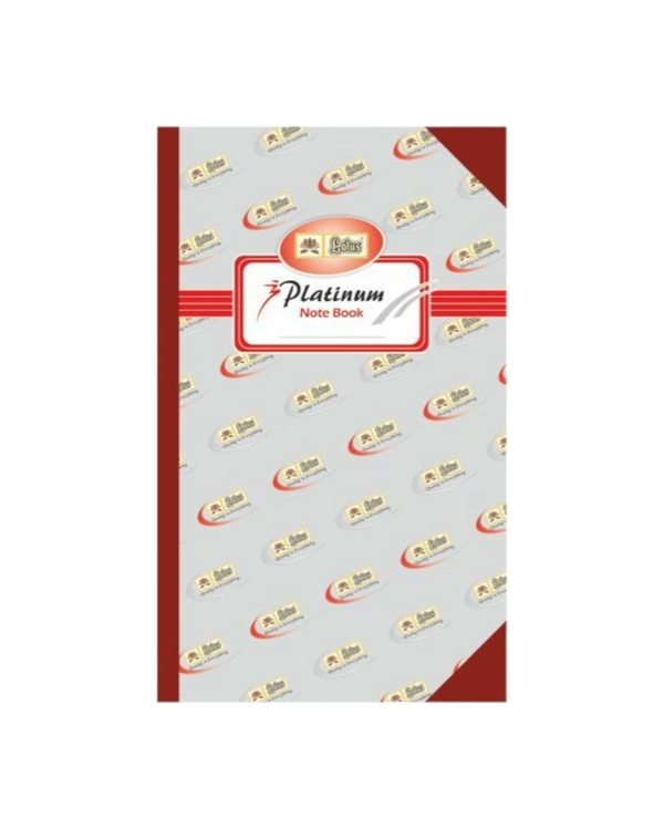Lotus Platinum Hard Bound Long Notebook & Register  - 1 Piece, 240