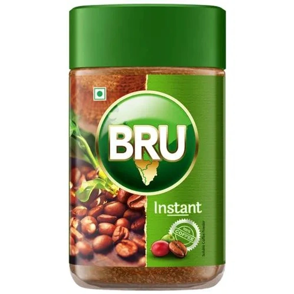 BRU Instant Pure Coffee, 100 g Jar - 100 g