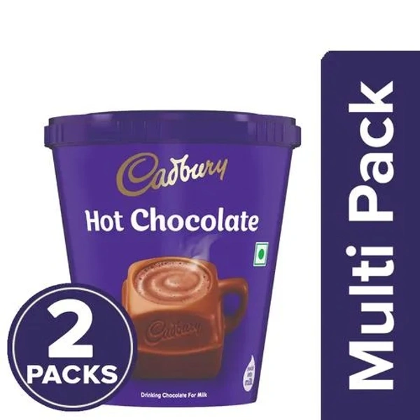 Cadbury Hot Chocolate Drink Powder Mix, 2x200 g Multipack - 2x200 g
