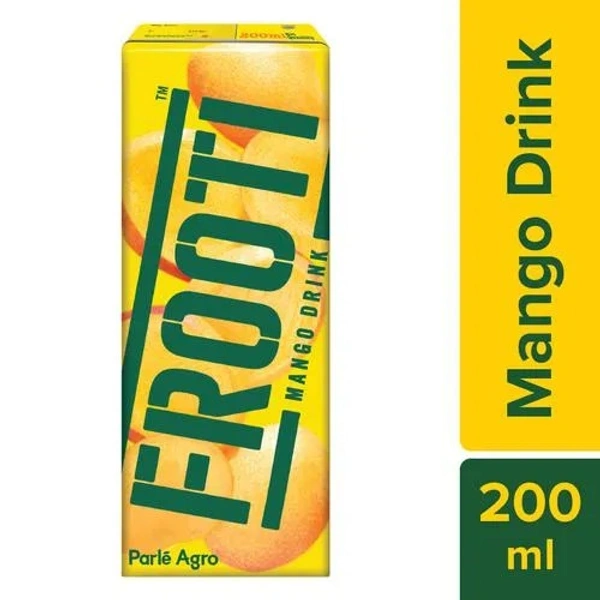 Frooti Drink - Fresh `N` Juicy Mango, 200 ml Tetra - 200 ml