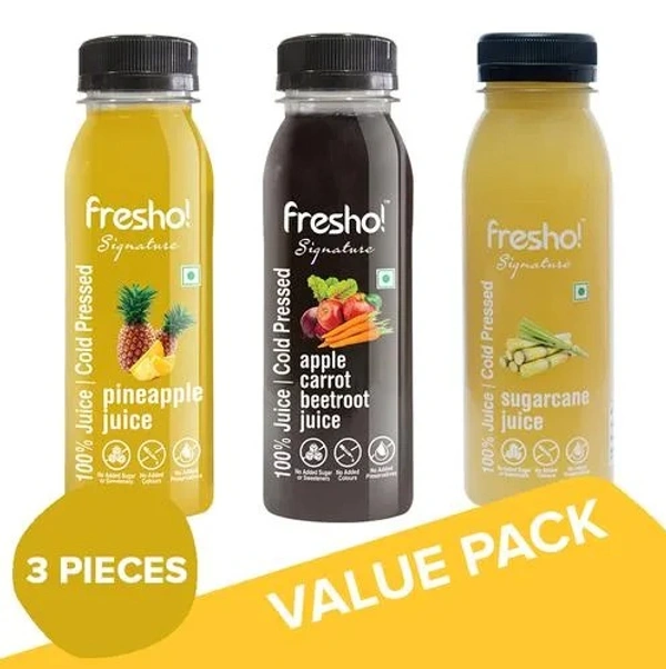 Fresho Signature Party Combo - No Added Sugar, No Added Preservatives (250ml each), Combo 3 items - 250 ml