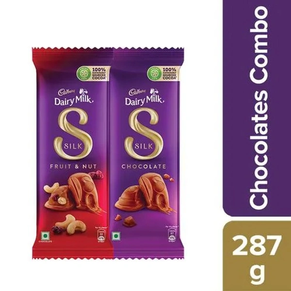 bb Combo Chocolate Bar, 150 g + Silk Fruit & Nut Chocolate Bar, 137 g, Combo 2 Items