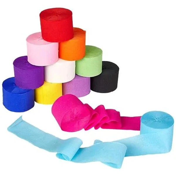 Creative Space Paper Ribbons - For Wall Decoration, Birthday, Christmas & New Year Parties, Multicolour, 5 pcs - 5 pcs