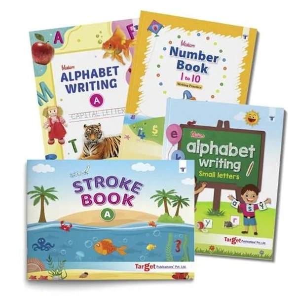 Target Publications Nursery Writing Books - For Kids, English, 2 To 5 Years Old, 4 pcs