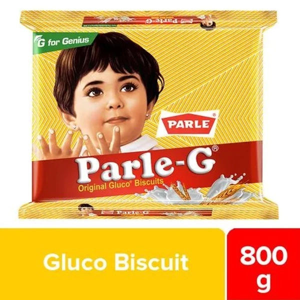 Parle Gluco Biscuits - Parle-G, 800 g Pouch - 800 G