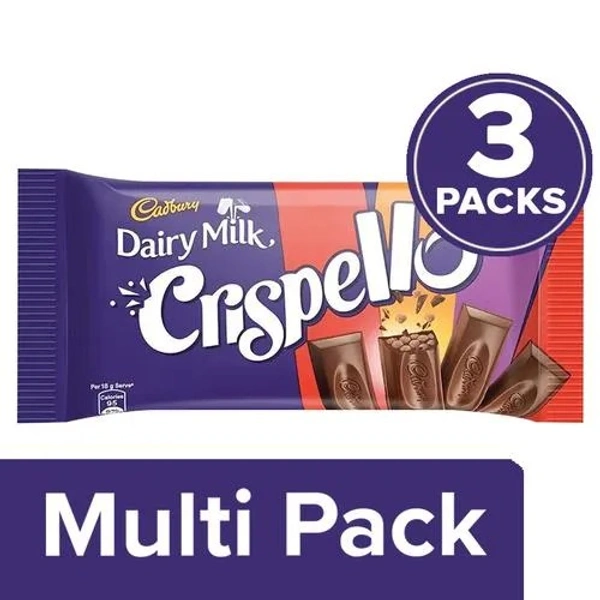 Cadbury Dairy Milk Chocolate Bar - Crispello, 3x35 g Multipack - 3X35 G