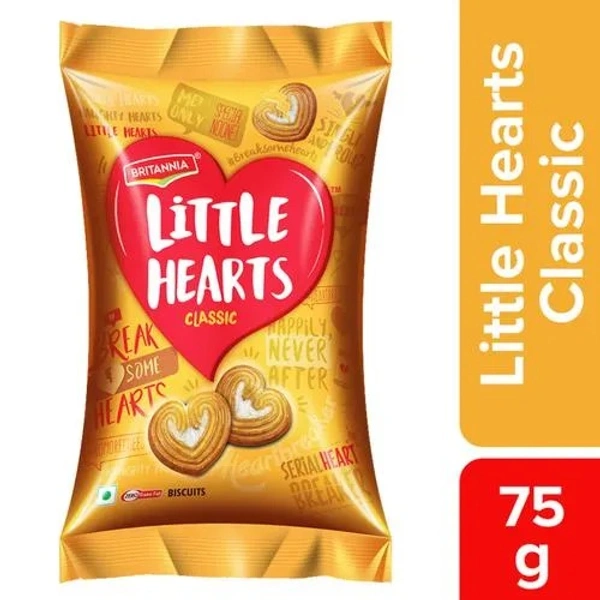Britannia Little Hearts Biscuits, 75 g - 75 G