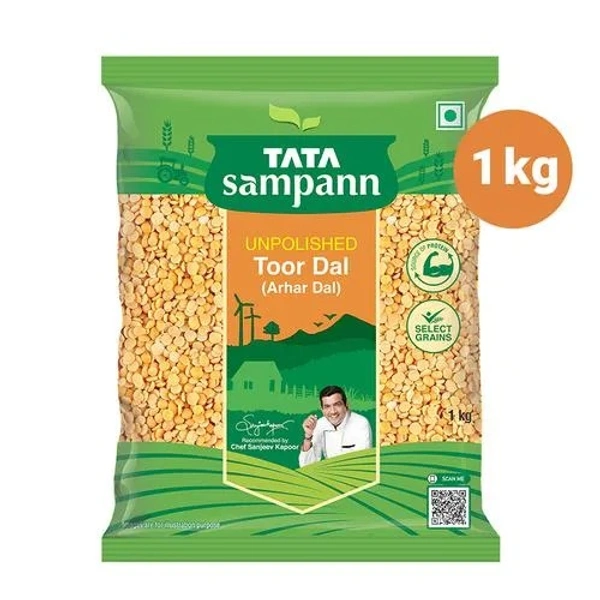 Tata Sampann Toor Dal/Togari Bele, 1 kg Pouch - 1 kg