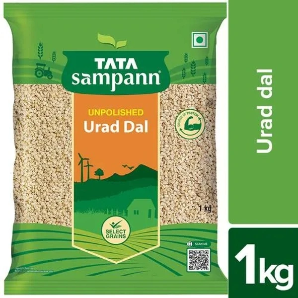 Tata Sampann Unpolished Urad Dal - Split, 1 kg - 1 kg