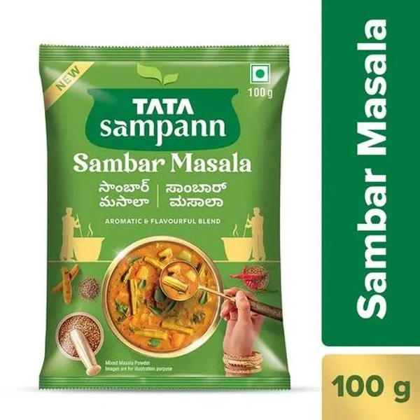 Tata Sampann Sambar Masala - Authentic Taste Of South India, Aromatic & Flavourful Blend, 100 g - 100 g