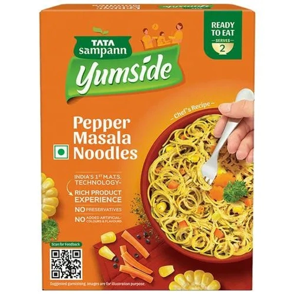 Tata Sampann Yumside pepper-masala-noodles-ready-to-eat-meal-serves-2, 285 g - 285 g