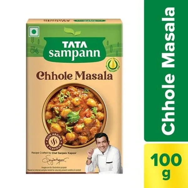 Tata Sampann Chhole Masala - With Natural Oils, Crafted By Chef Sanjeev Kapoor, 100 g - 100 g