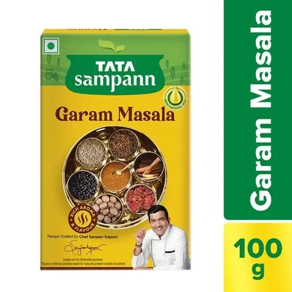 Tata Sampann Garam Masala - With Natural Oils, Crafted By Chef Sanjeev Kapoor, 100 g - 100 g