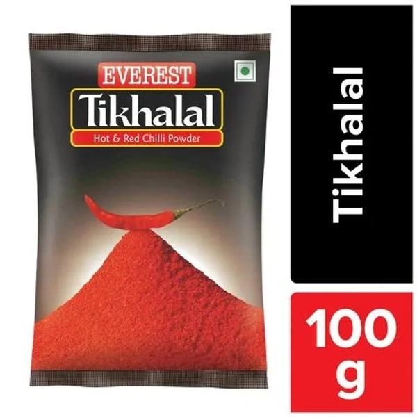 Everest Powder - Tikhalal Hot Chilly, 100 g Pouch - 100 g