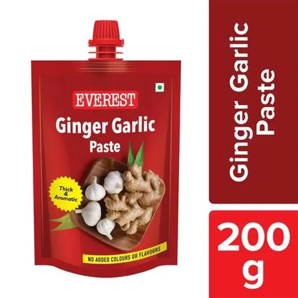 Everest Ginger Garlic Paste - No Added Colours & Flavours, 200 g - 200 g