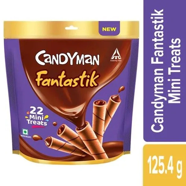 Candyman Fantastik Mini Treats Wafer Biscuits, 125.4 g - 125.4 g