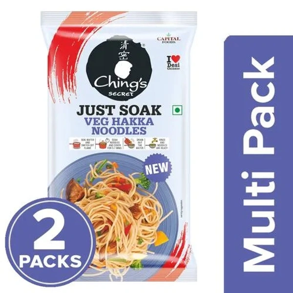 Chings Hakka Noodles - Veg, 2x140 g Multi Pack - 140 g