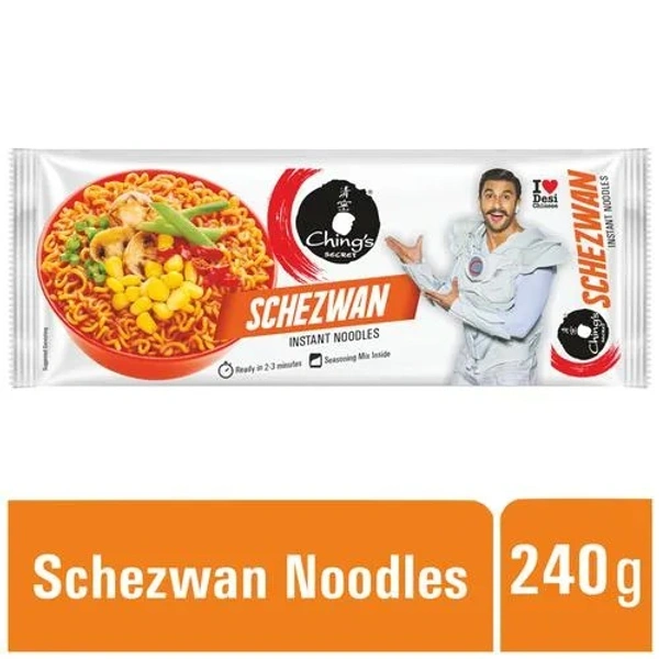 Chings Secret Schezwan Instant Noodles, 240 g Pouch - 240 g
