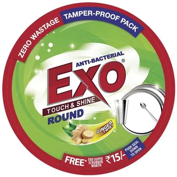 Exo Dishwash Bar - Anti-Bacterial, Round, 700 g Box - 700 g