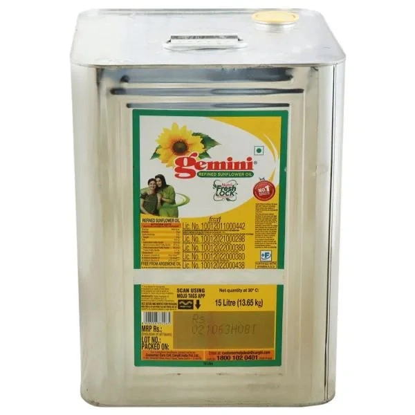 Gemini Refined Sunflower Oil 15 L - 15L