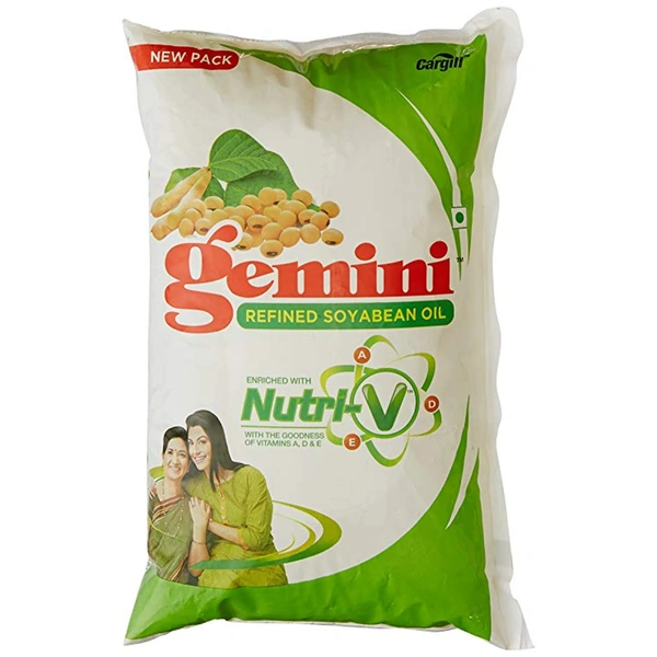 Gemini Refined Soyabean Oil 1 L - 1 L