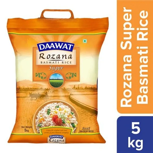 Daawat Basmati Rice/Basmati Tandul - Rozana Super - 5 kg