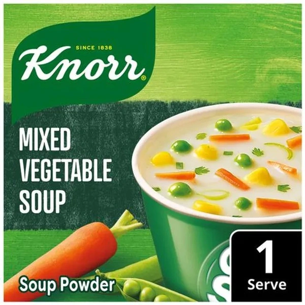 Knorr Mixed Vegetable Cup A Soup - No Added Preservatives, 9.5 g - 9.5 g