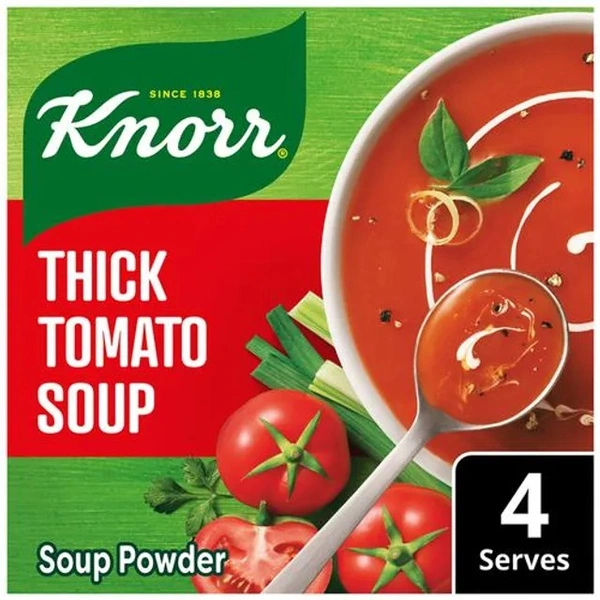 Knorr Thick Tomato Soup - 100% Real Vegetables, No Added Preservatives, 51 g - 51 g