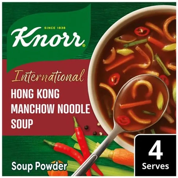Knorr International Hong Kong Manchow Noodle Soup - 100% Real Vegetables, No Added Preservatives, 44 g - 44 g
