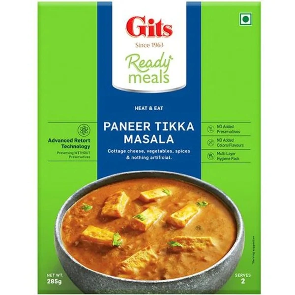 Gits Ready To Eat - Paneer Tikka Masala, 285 g Carton - 285 g